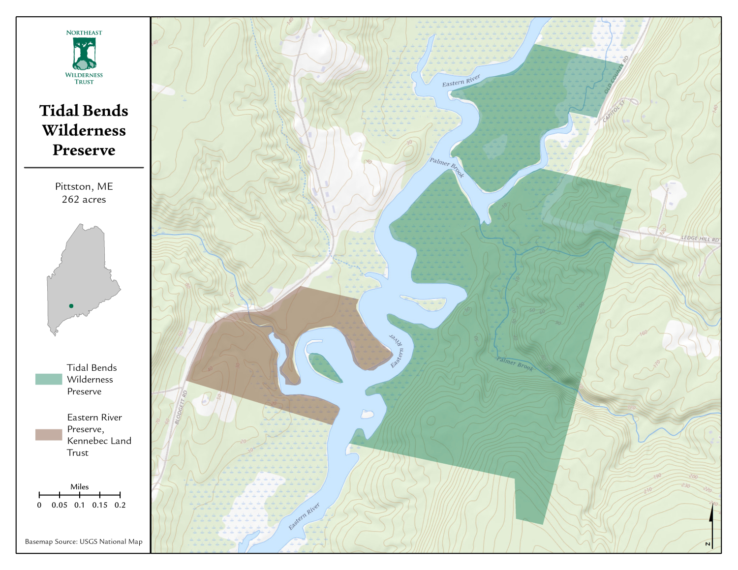Tidal Bends Wilderness Preserve Northeast Wilderness Trust