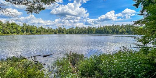 picture of water at Eagle Mountain Wilderness preserve in New York.