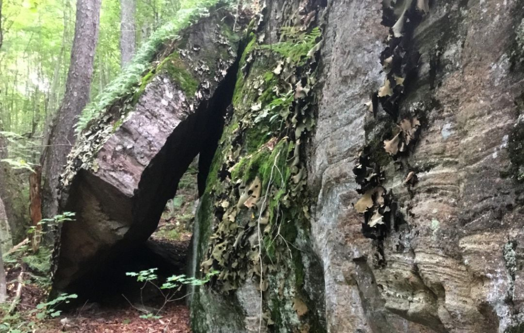 leaning rocks at little river