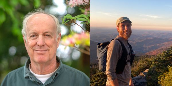Headshots of Dr. Doug Tallamy and NEWT’s Wildlands Ecologist Jason Mazurowski.